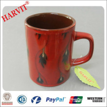 2013 11oz Werbeartikel Liling Farbe Reactive Glaze Kaffeetasse